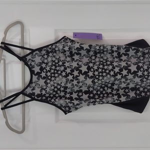 NWT Star Print Gym Top
